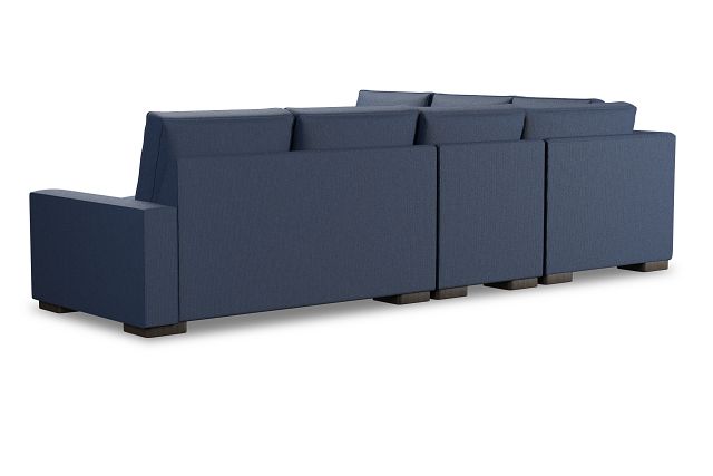 Edgewater Revenue Dark Blue Medium Two-arm Sectional