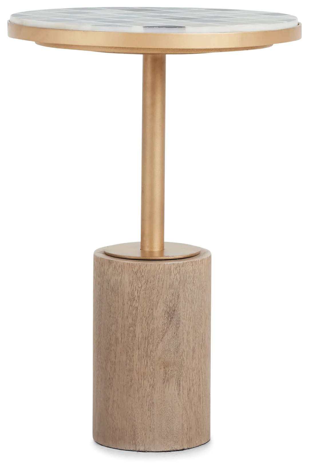 Juliette Gold Round End Table