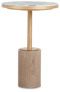 Juliette Gold Round End Table