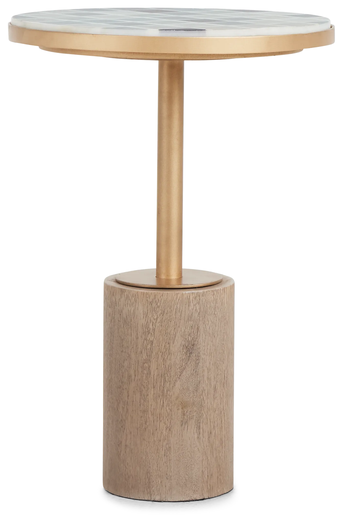 Juliette Gold Round End Table