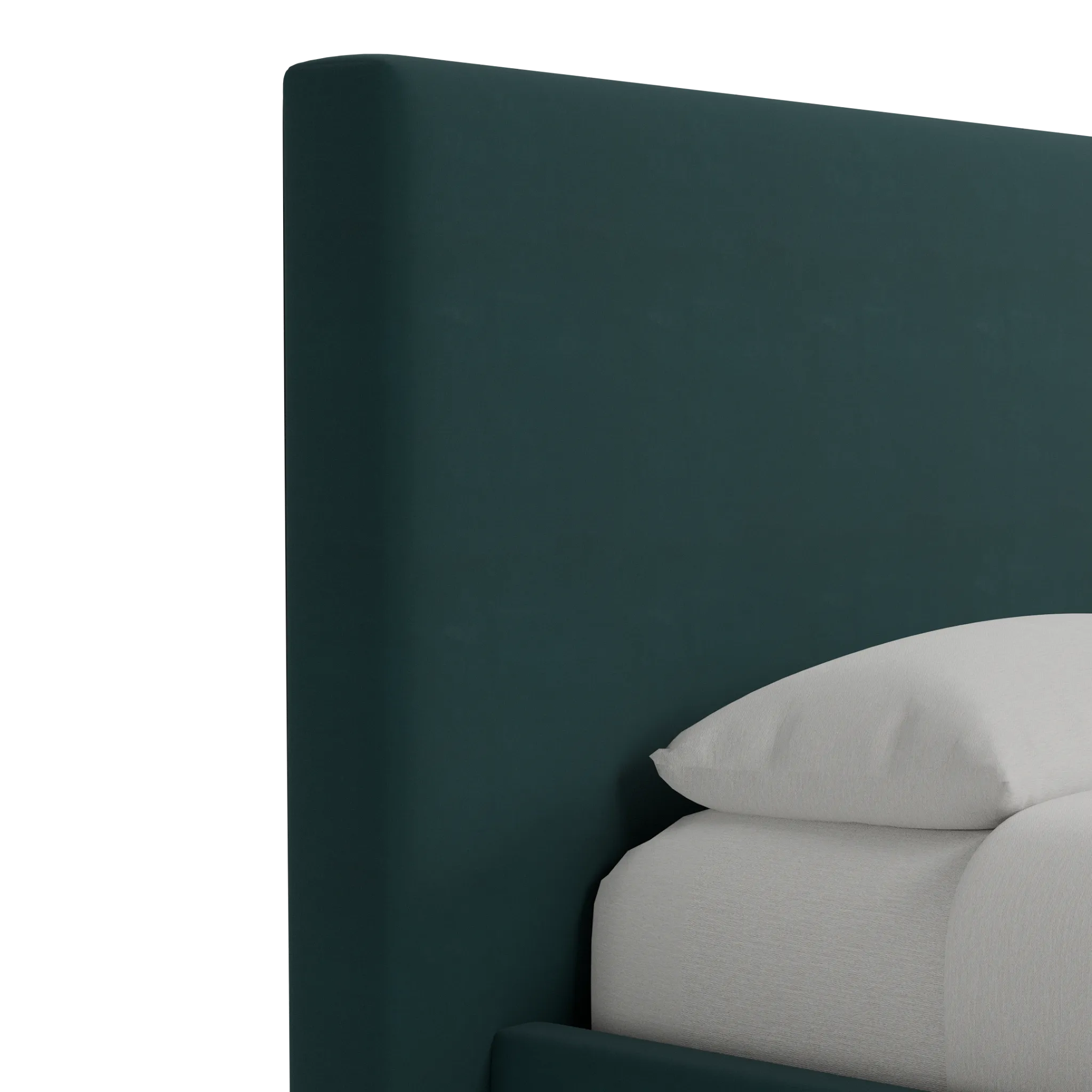 Grayton Joya Green 54" Upholstered Platform Bed