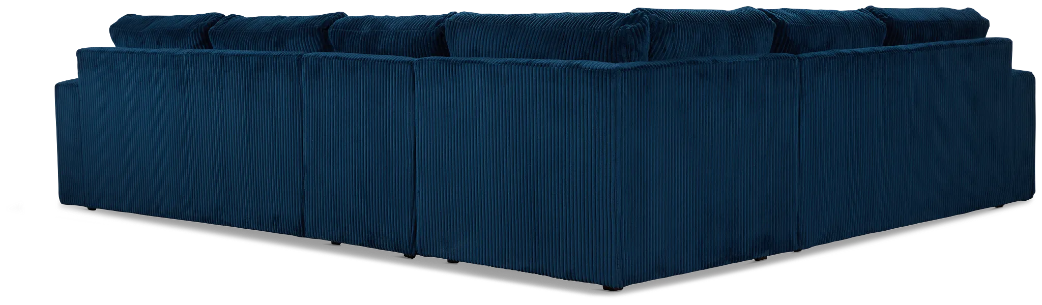 Charlie Dark Blue Fabric Medium Two-arm Sectional