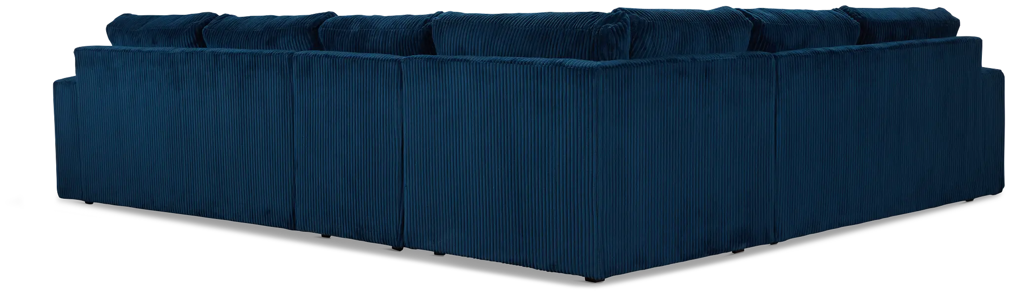 Charlie Dark Blue Fabric Medium Two-arm Sectional Charlie Dark Blue Fabric Medium Two-arm Sectional