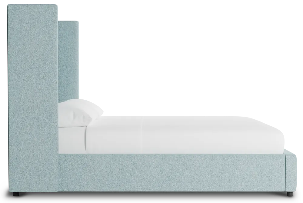 Captiva Elite Light Blue 60" Upholstered Shelter Bed