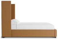 Captiva Elite Light Brown 60" Upholstered Shelter Bed