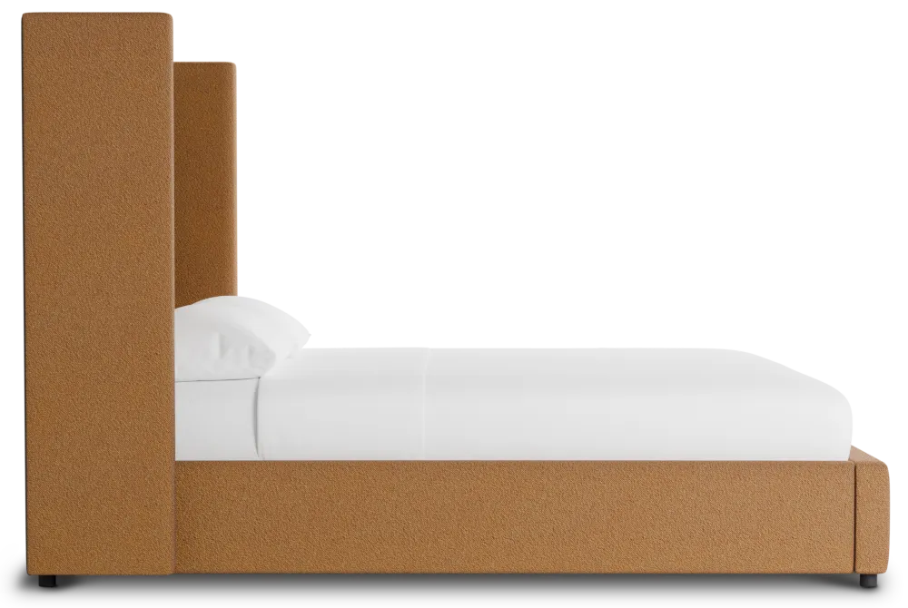 Captiva Elite Light Brown 60" Upholstered Shelter Bed