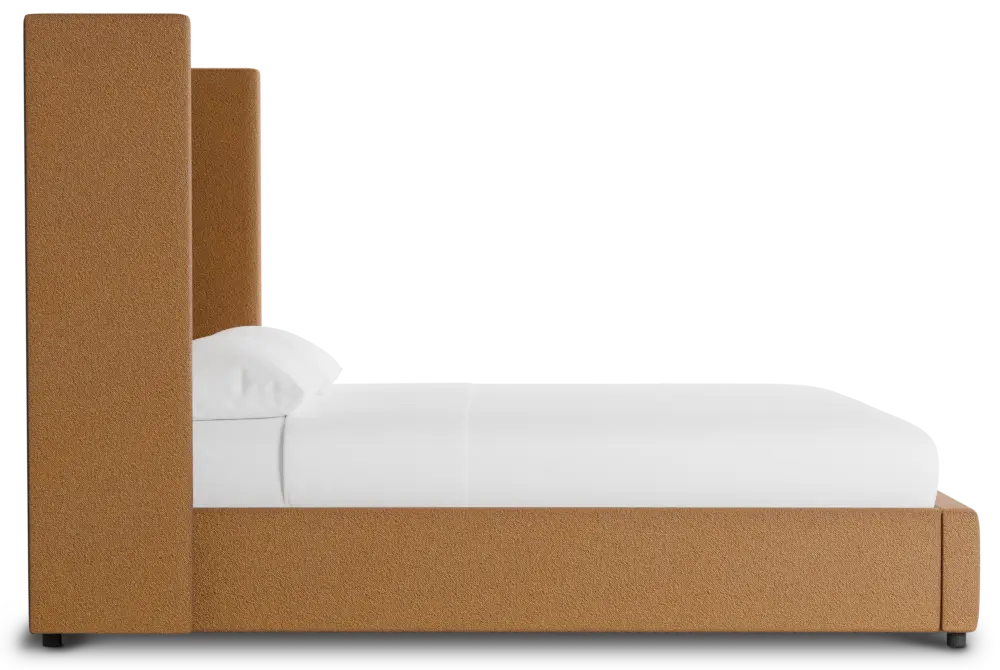 Captiva Elite Light Brown 60" Upholstered Shelter Bed Captiva Elite Light Brown 60" Upholstered Shelter Bed