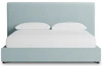 Grayton Elite Light Blue 54" Upholstered Platform Bed