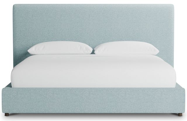 Grayton Elite Light Blue 54" Upholstered Platform Bed