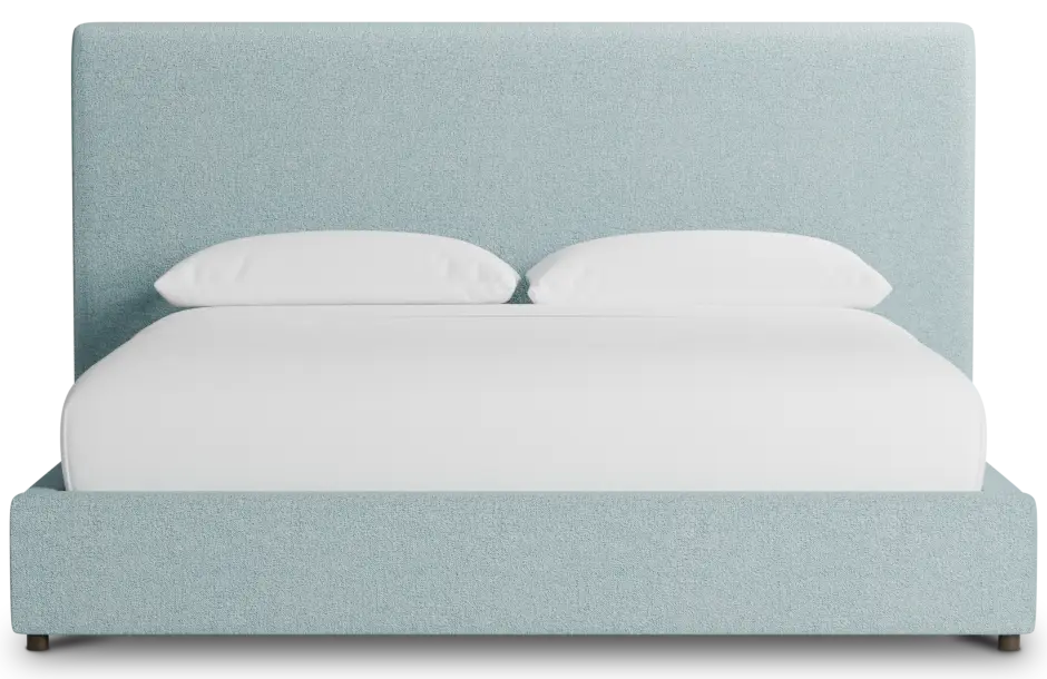 Grayton Elite Light Blue 54" Upholstered Platform Bed Grayton Elite Light Blue 54" Upholstered Platform Bed