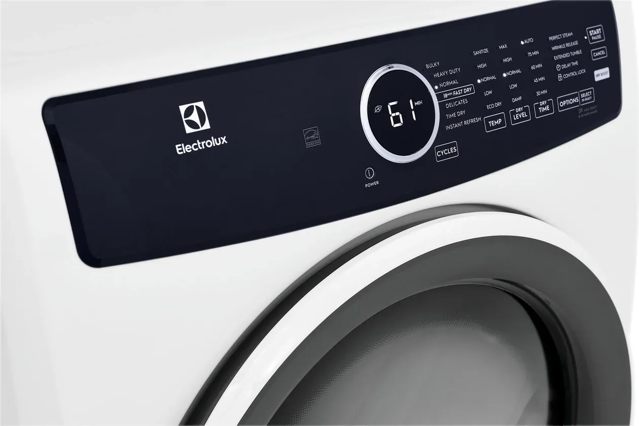 Electrolux 7437 Series White Front Load Gas Dryer