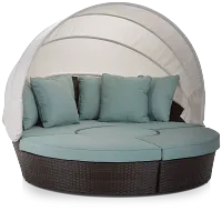 Fina Teal Canopy Daybed
