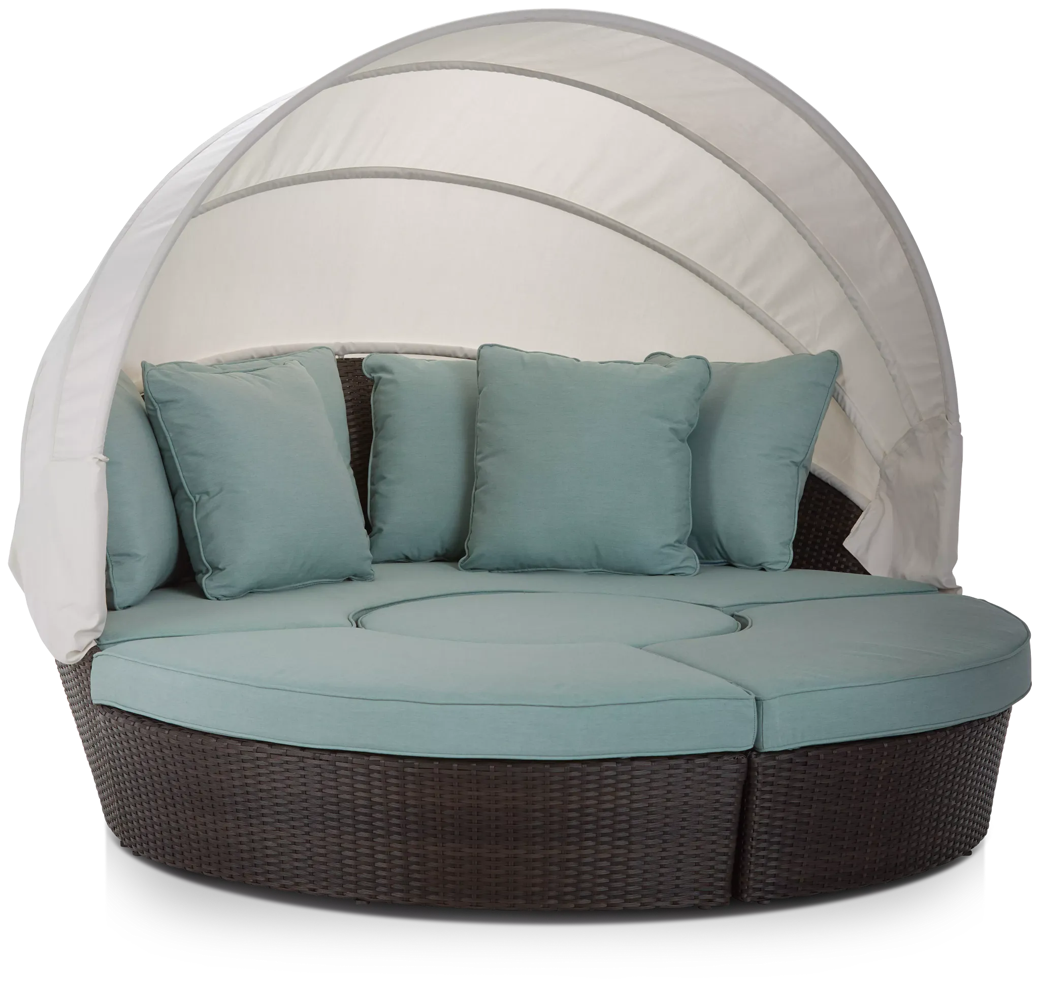 Fina Teal Canopy Daybed