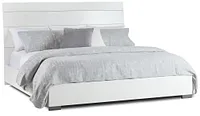 Oslo White Platform Bed