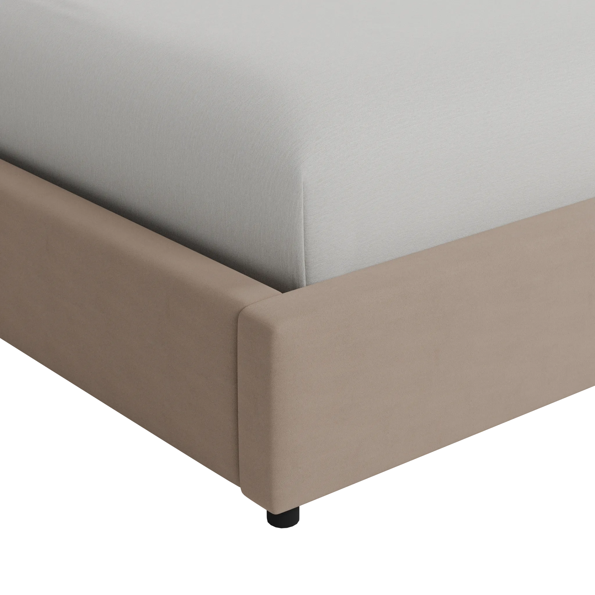Grayton Joya Beige 44" Upholstered Platform Bed