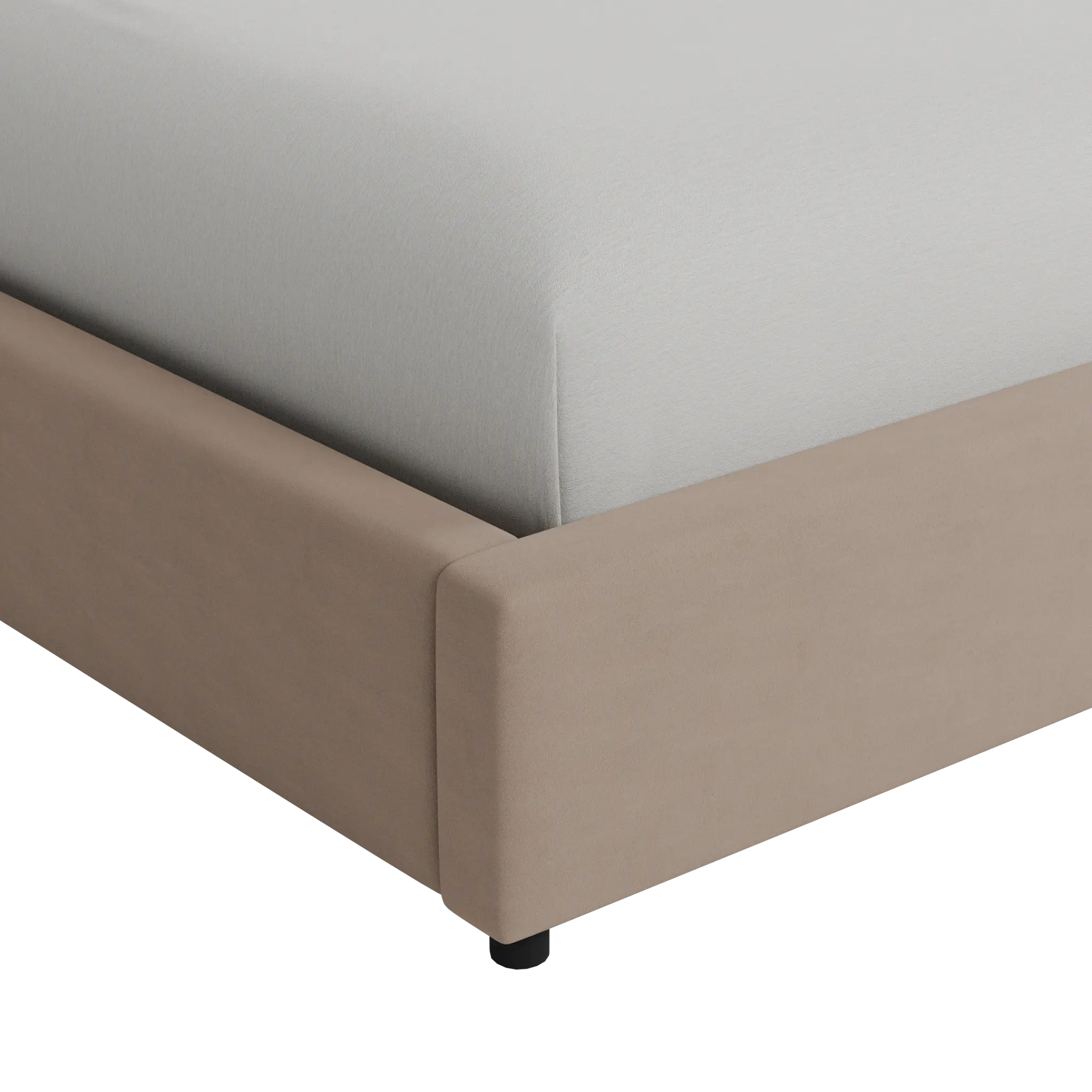 Grayton Joya Beige 44" Upholstered Platform Bed Grayton Joya Beige 44" Upholstered Platform Bed
