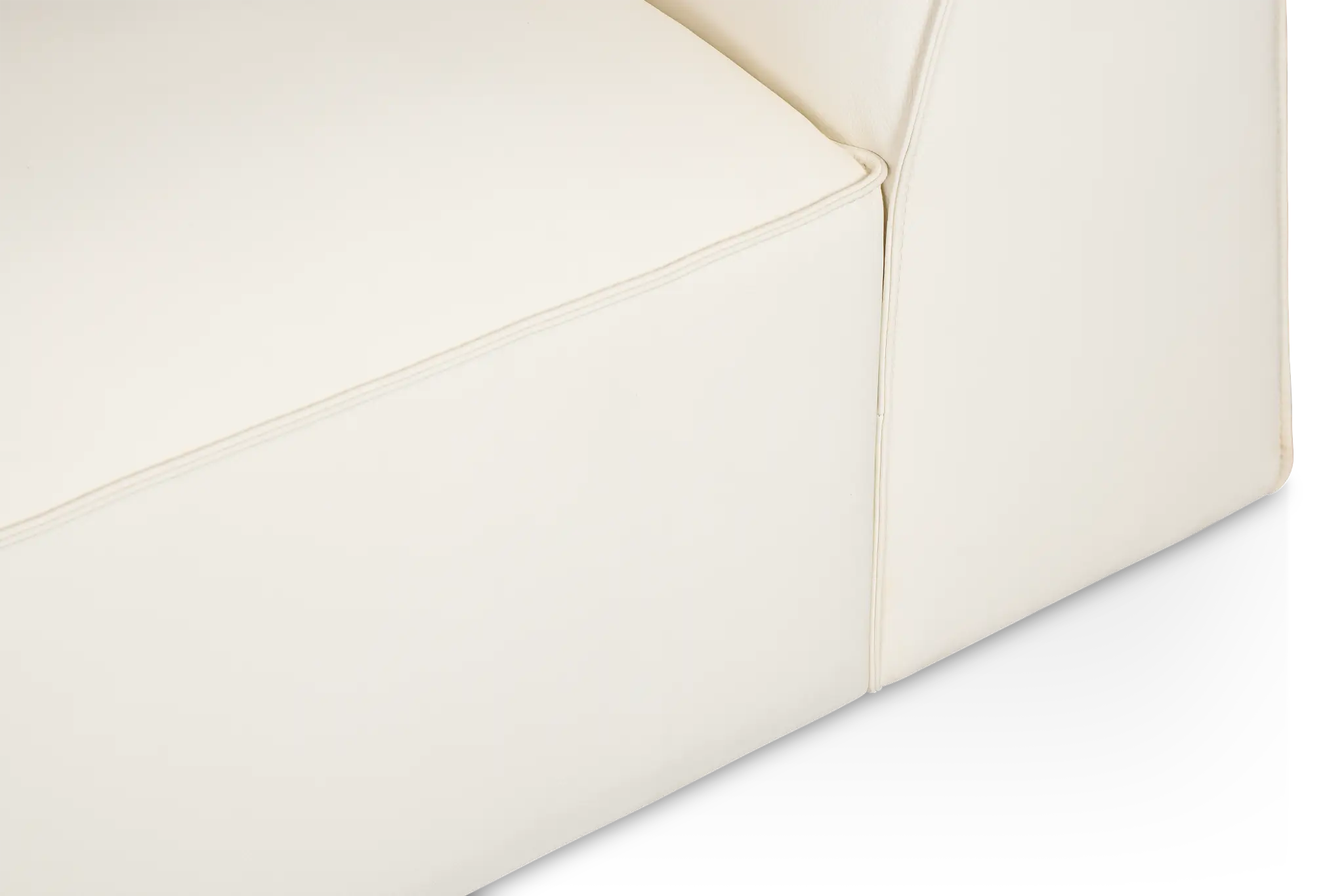 Blanca White Leather 5-piece Bumper Sectional Blanca White Leather 5-piece Bumper Sectional