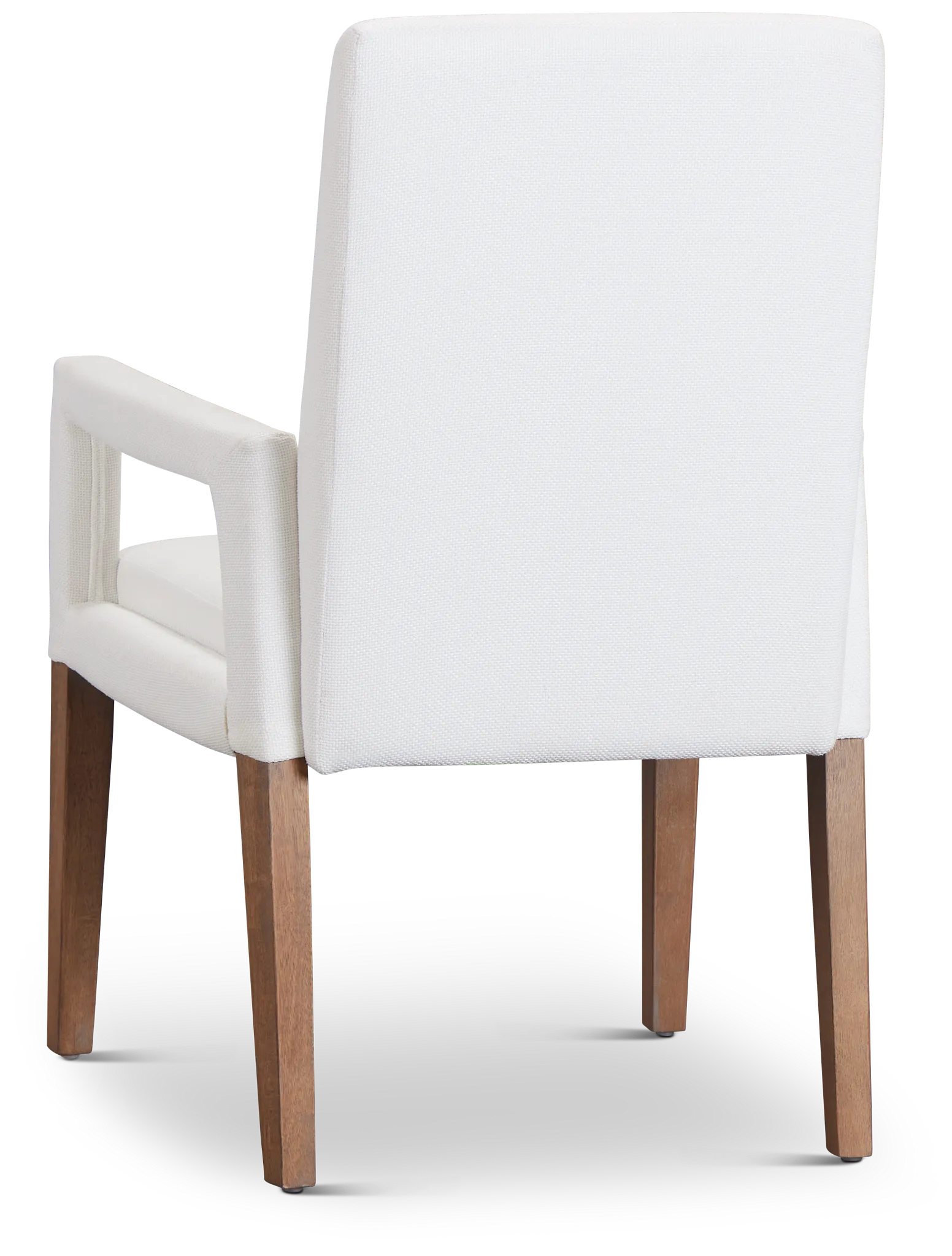 Provo White Upholstered Arm Chair