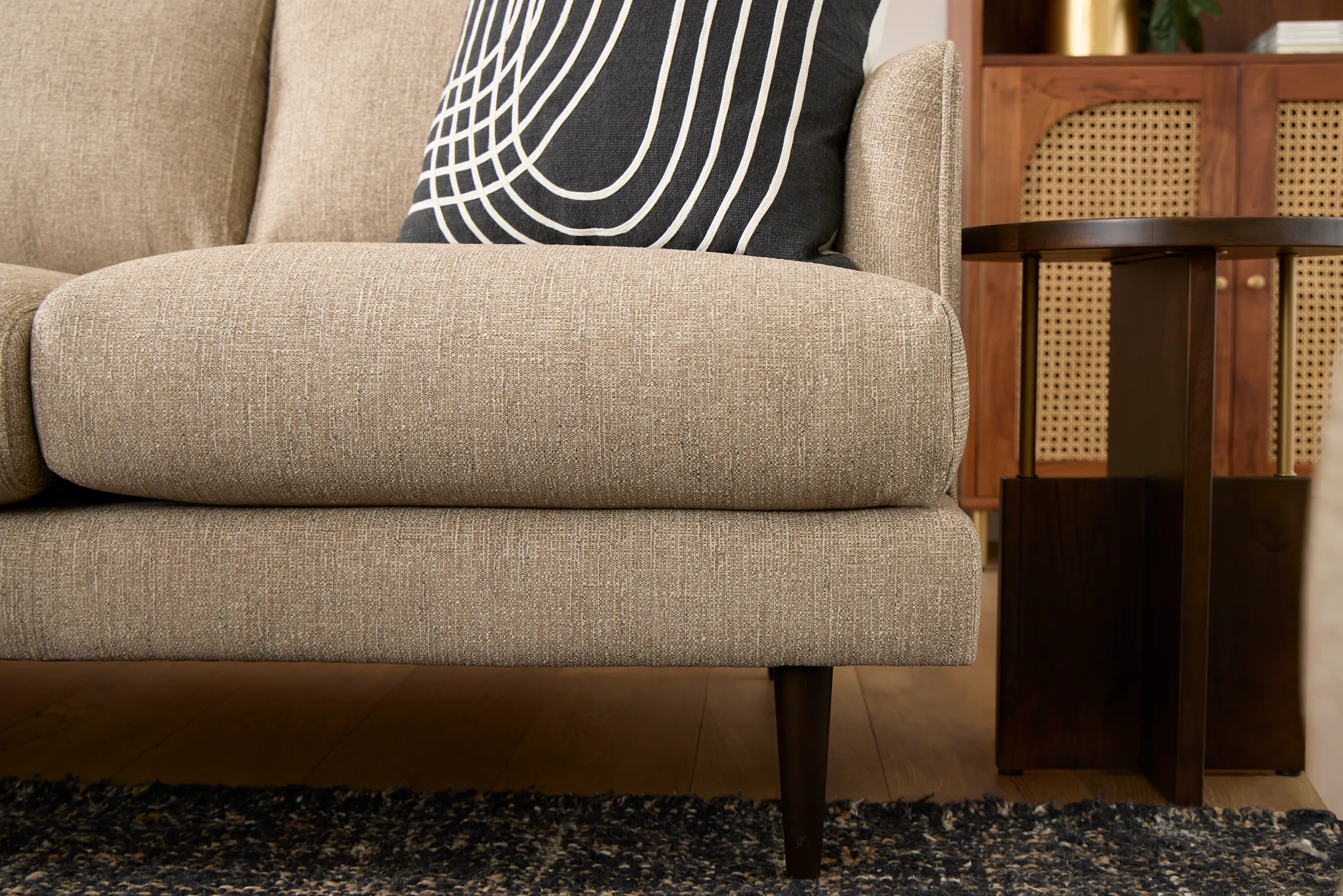 Easton Brown Fabric Sofa