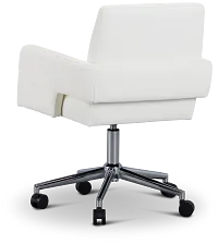 Skye White Swivel Desk Chair