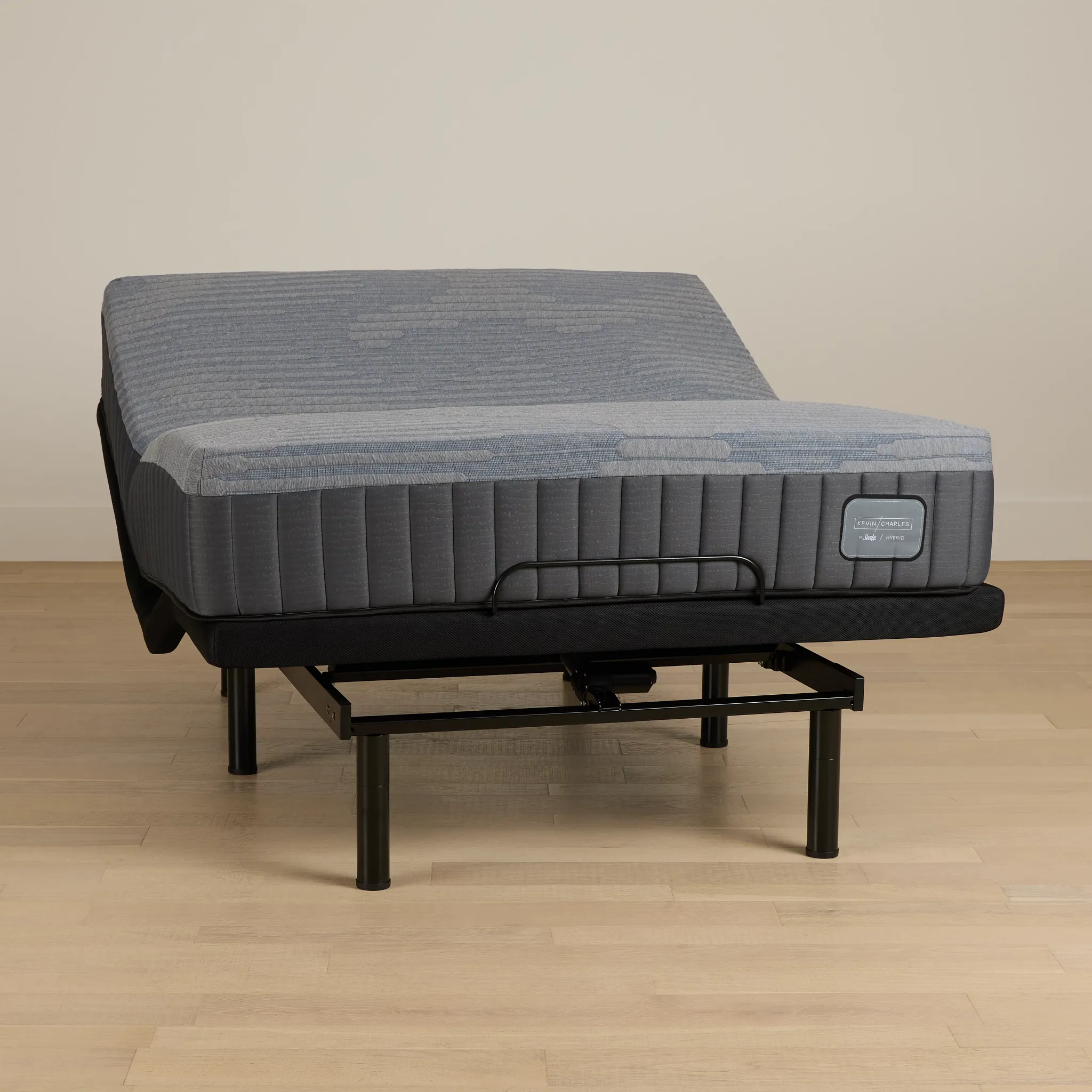 Kevin Charles By Sealy Hybrid Medium Deluxe Adjustable Mattress Set