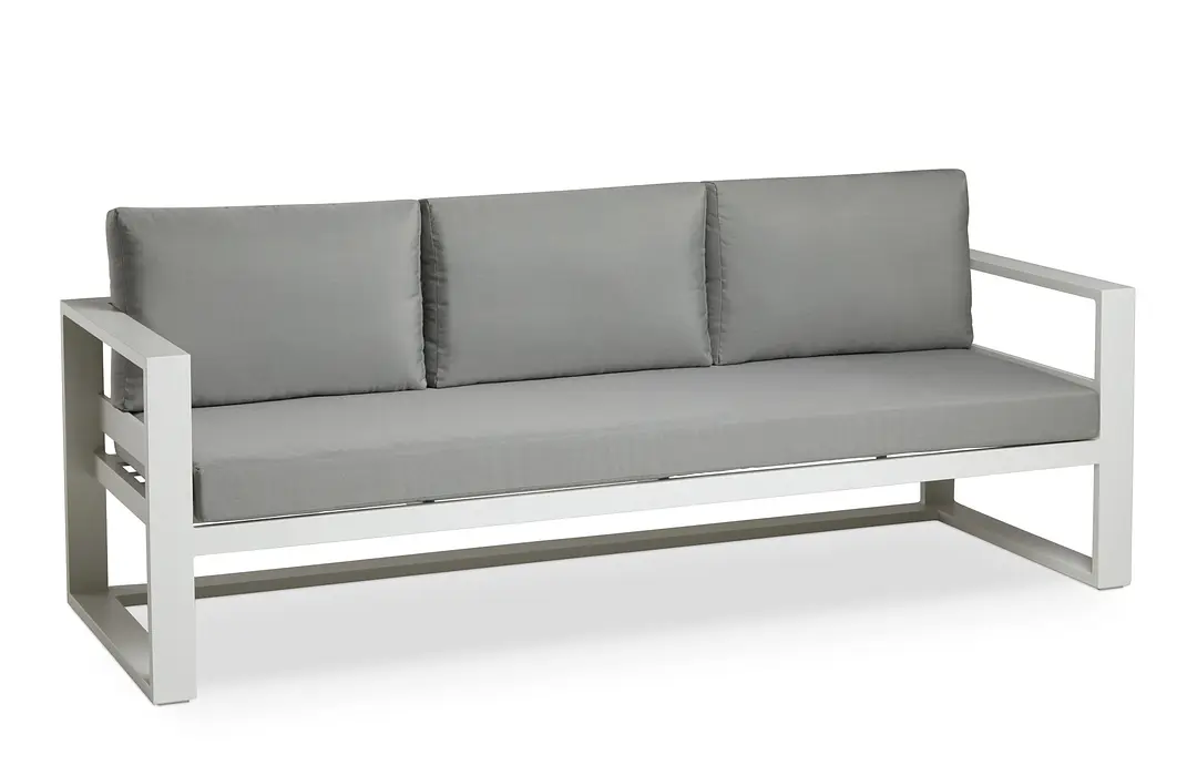 Lisbon Gray Aluminum Sofa Lisbon Gray Aluminum Sofa