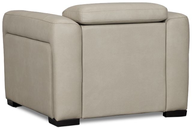 Melody Light Gray Micro Power Recliner