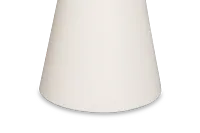 Cambria White Round End Table