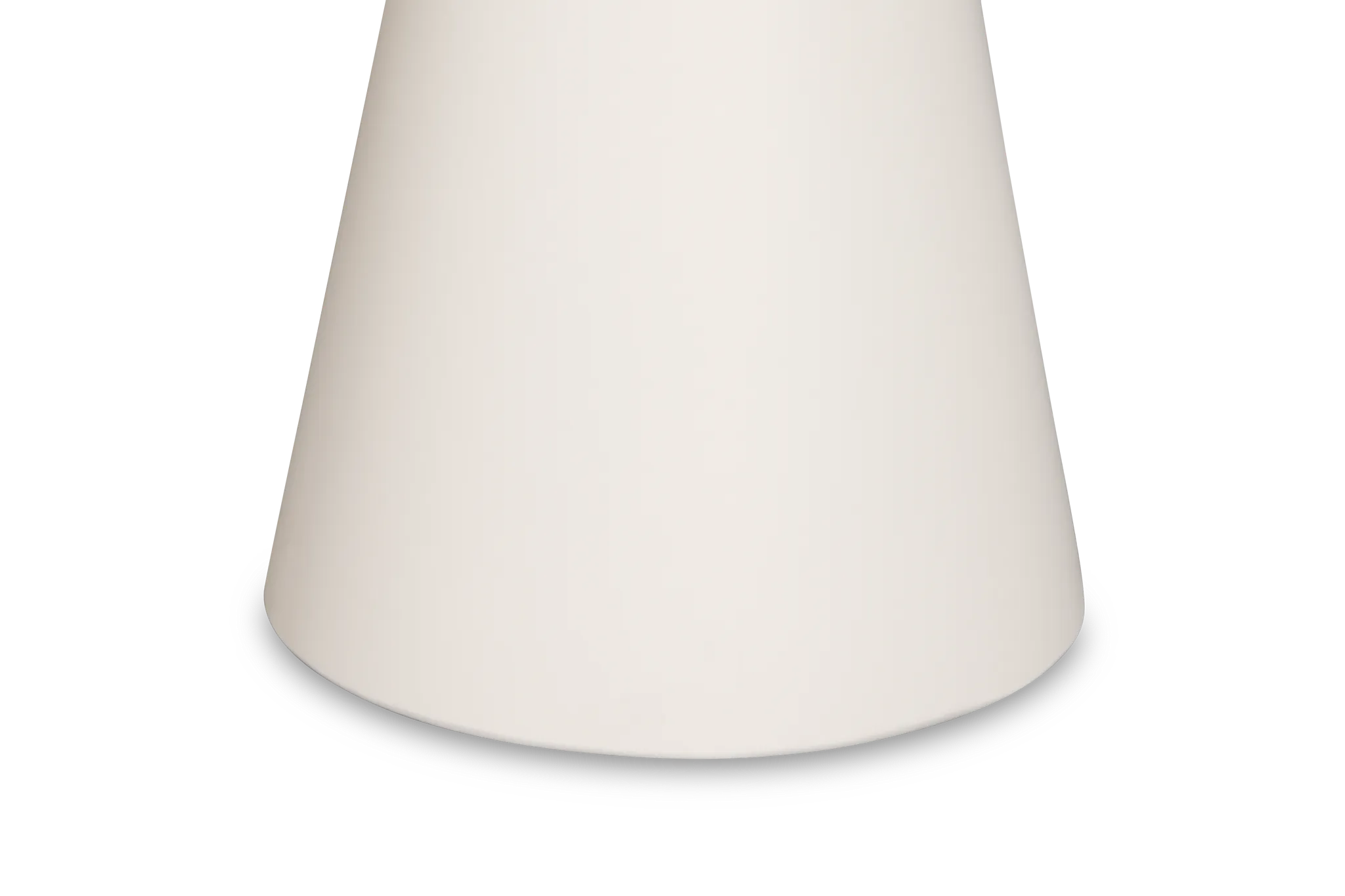 Cambria White Round End Table