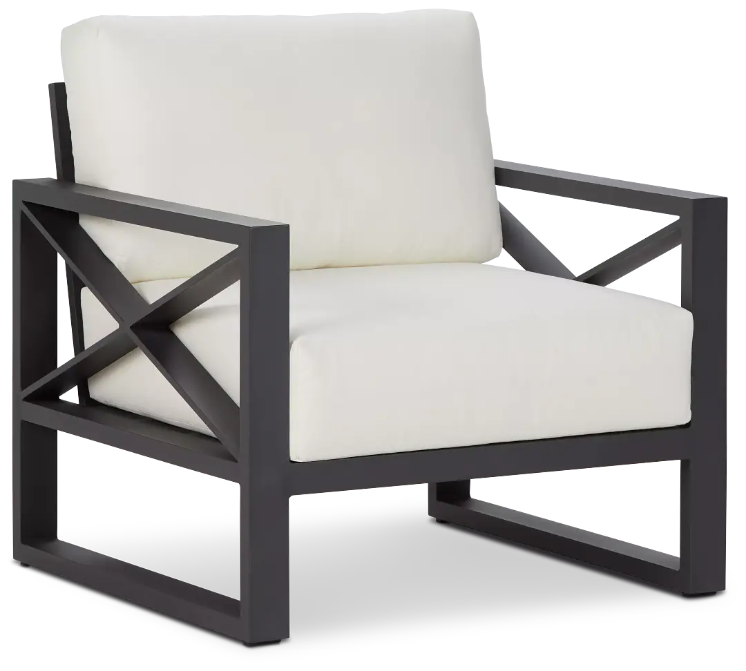 Linear Dark Gray White Aluminum Chair Linear Dark Gray White Aluminum Chair