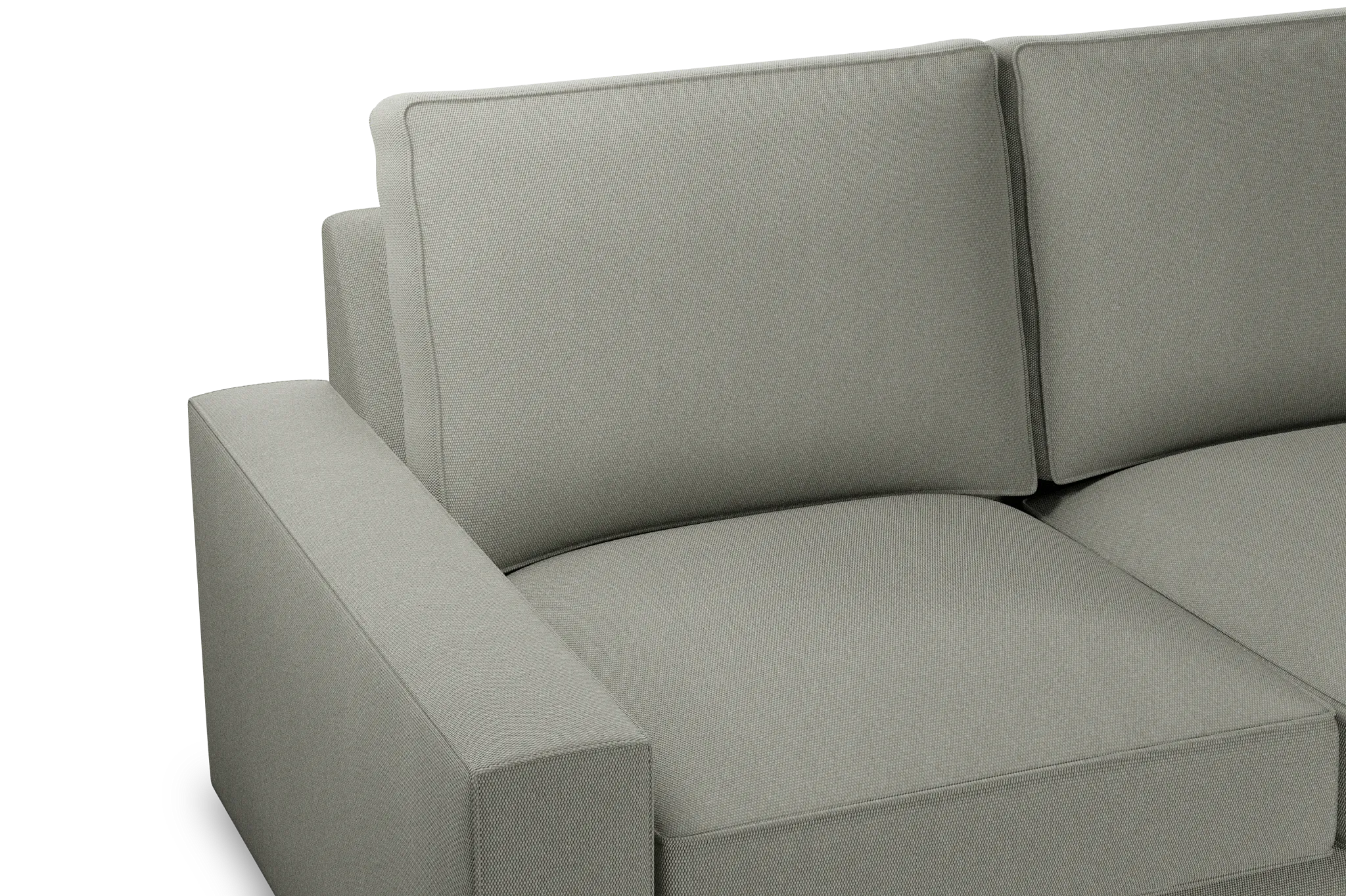 Edgewater Delray Pewter Medium Two-arm Sectional