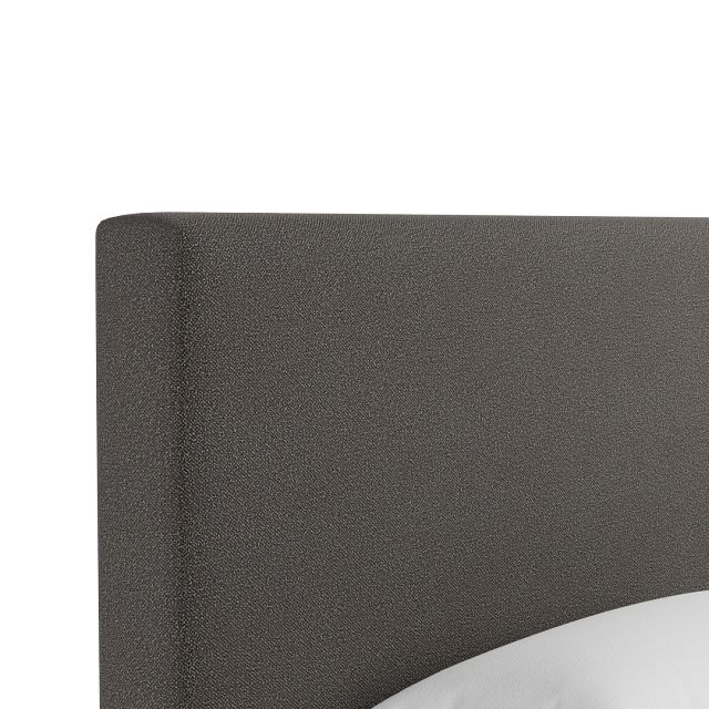 Grayton Elite Dark Gray 54" Upholstered Platform Bed