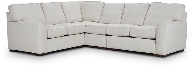 Austin White Fabric Medium Two-arm Sectional