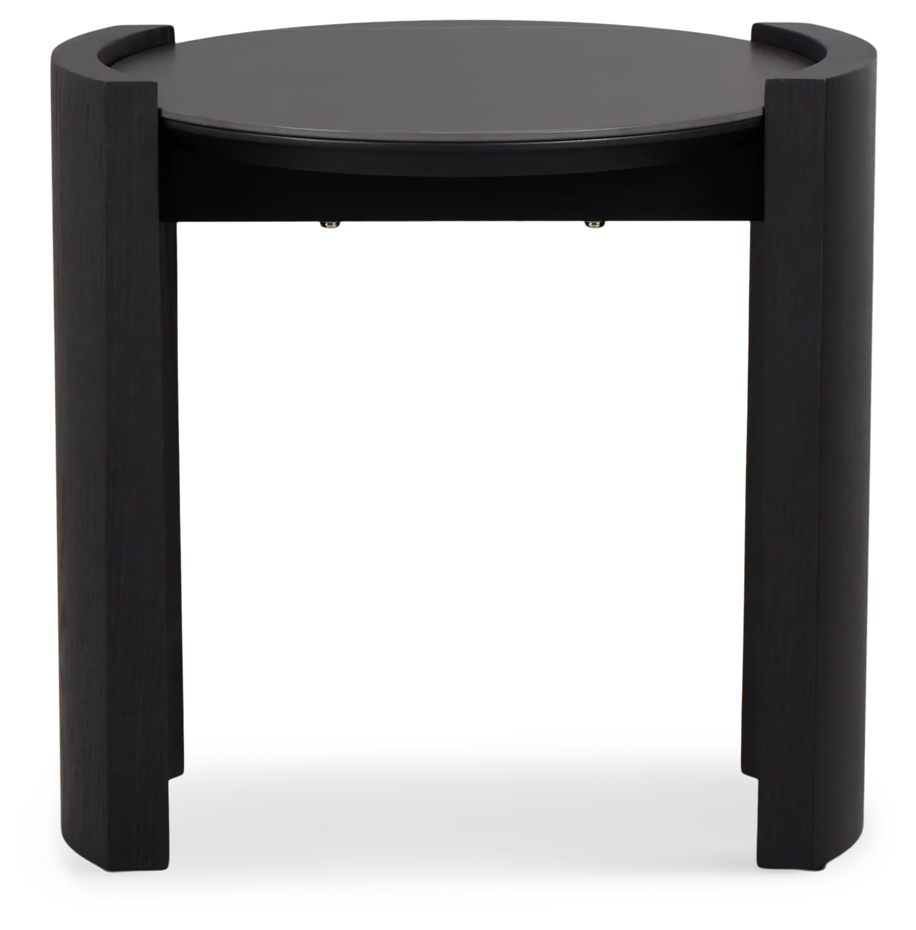 Nomad Black Ceramic Round End Table Nomad Black Ceramic Round End Table
