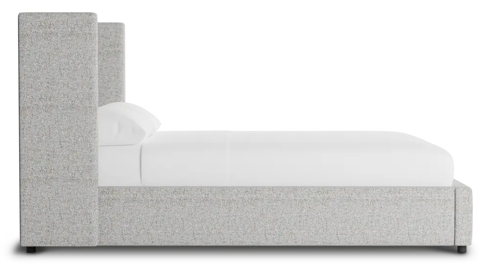 Captiva Natural Beauty Gray 48" Upholstered Shelter Bed Captiva Natural Beauty Gray 48" Upholstered Shelter Bed