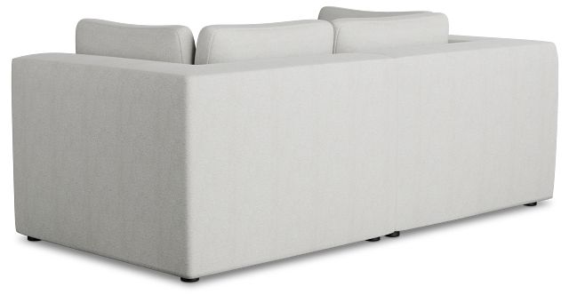 Destin Sutton Gray Fabric 2 Piece Modular Sofa