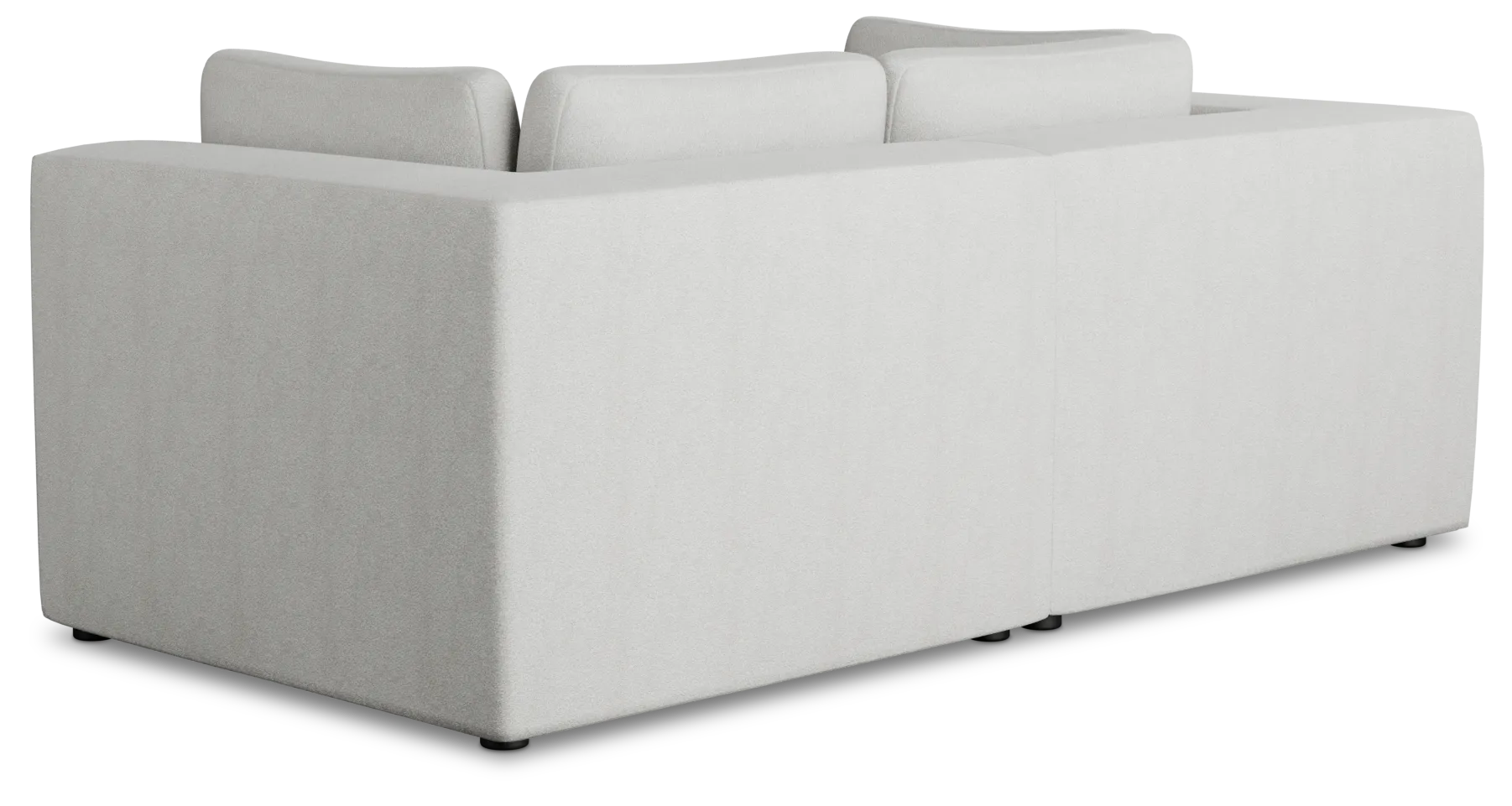 Destin Sutton Gray Fabric 2 Piece Modular Sofa