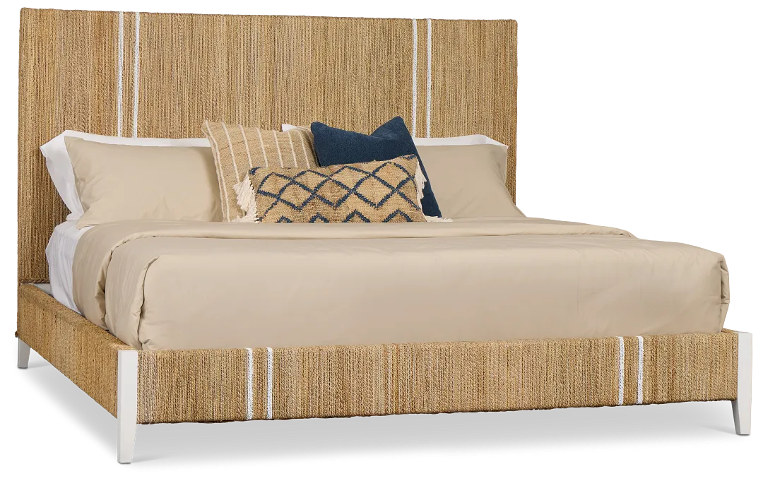 Nantucket Light Tone Woven Panel Bed