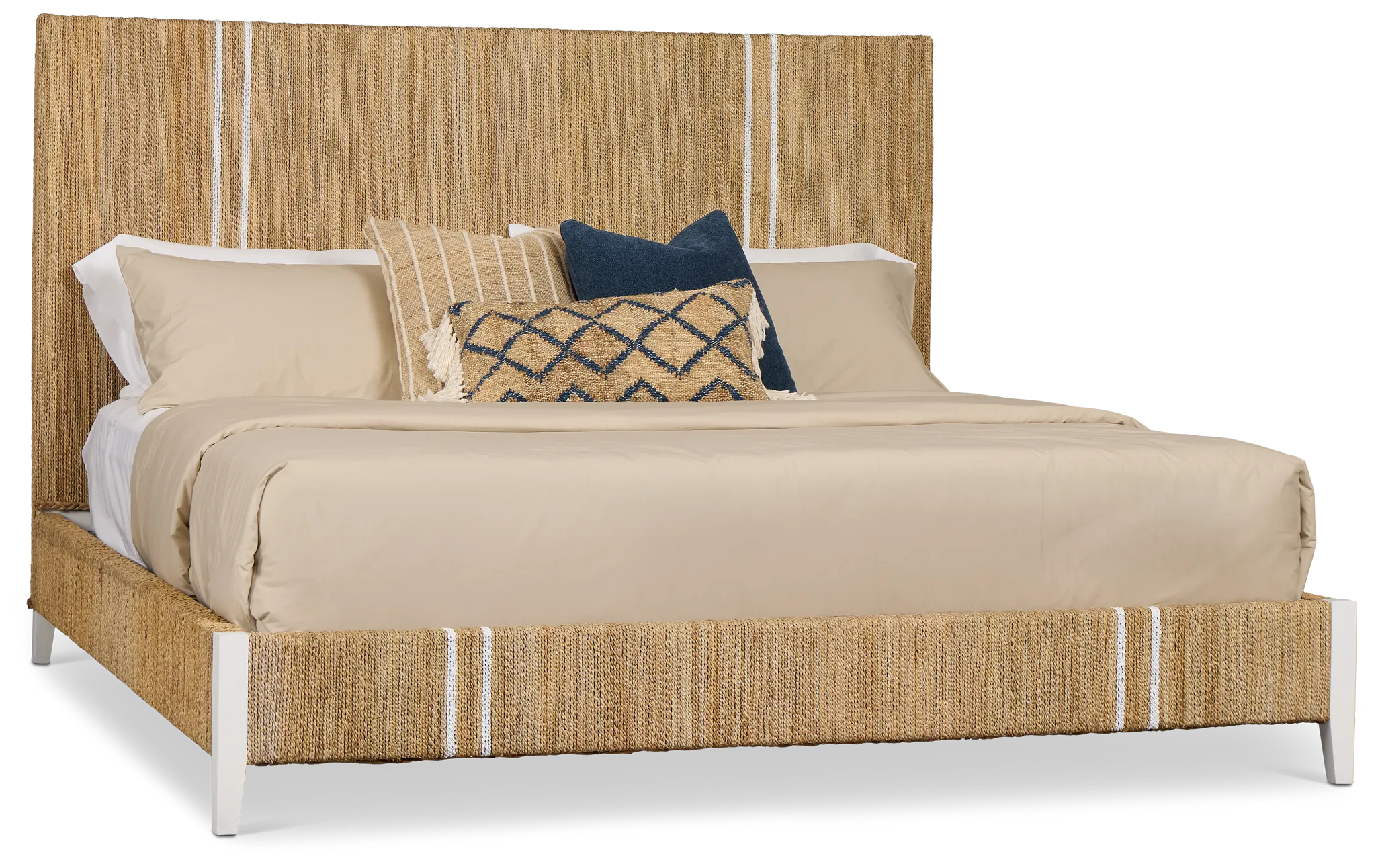Nantucket Light Tone Woven Panel Bed