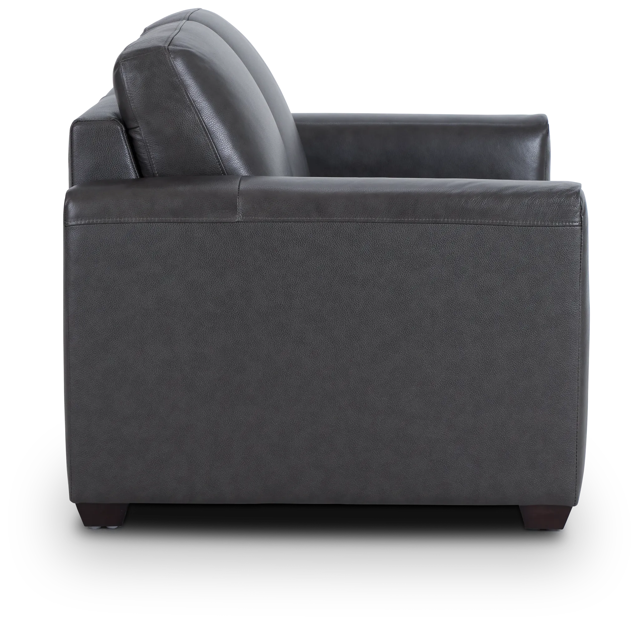 Lane Dark Gray Lthr/vinyl Loveseat