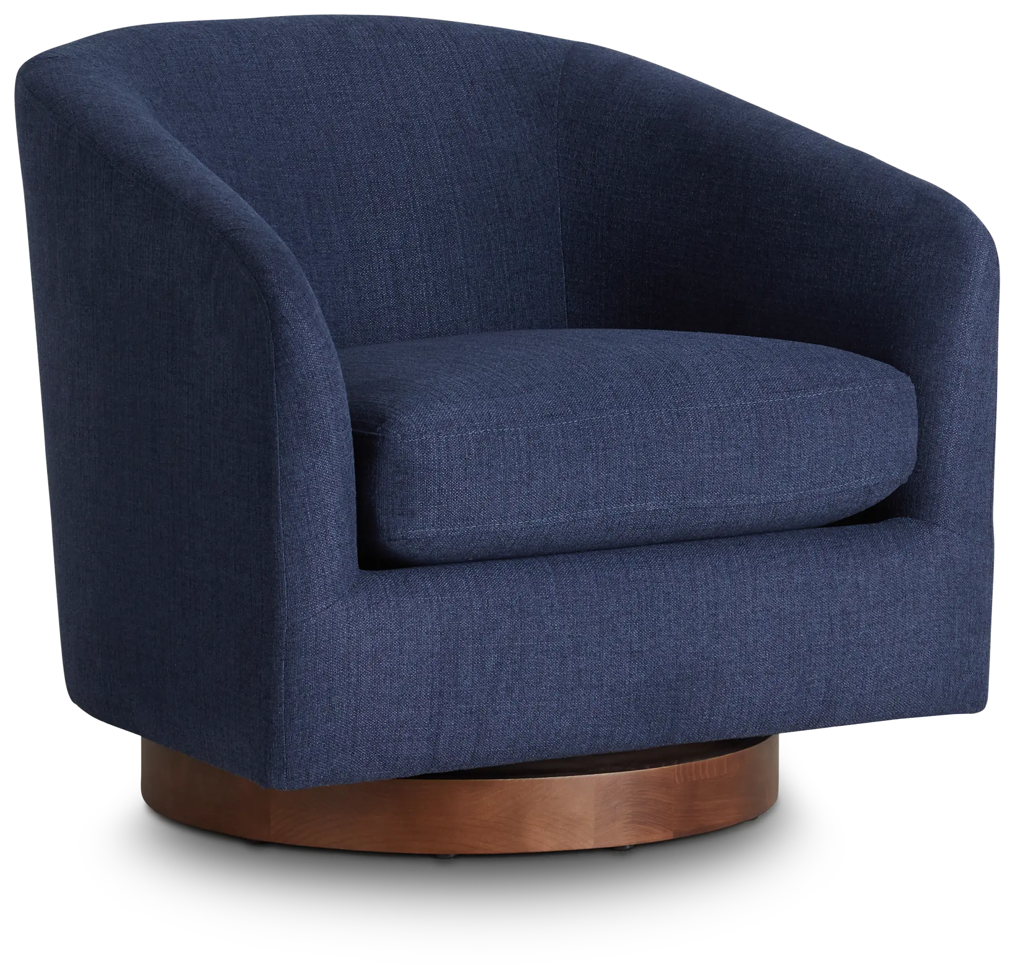Paloma Dark Blue Micro Swivel Accent Chair Paloma Dark Blue Micro Swivel Accent Chair
