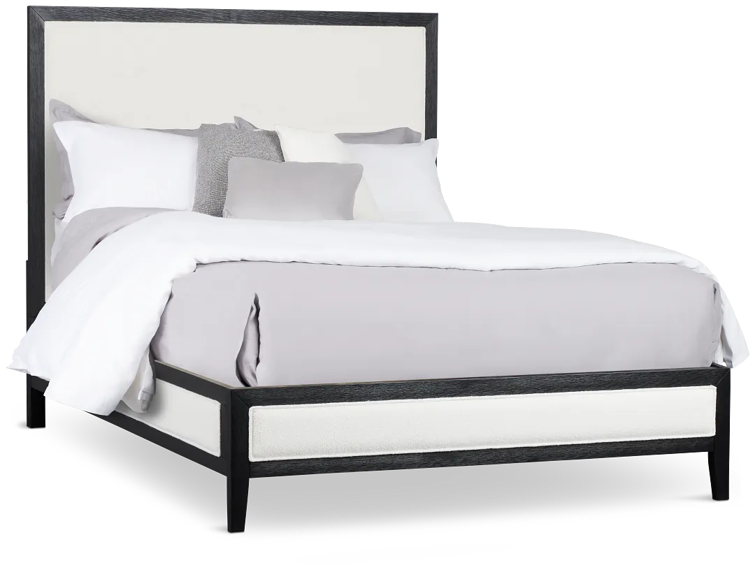 Alden Black Uph Platform Bed