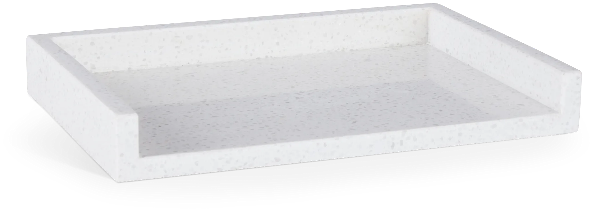 Ludo White Marble Tray