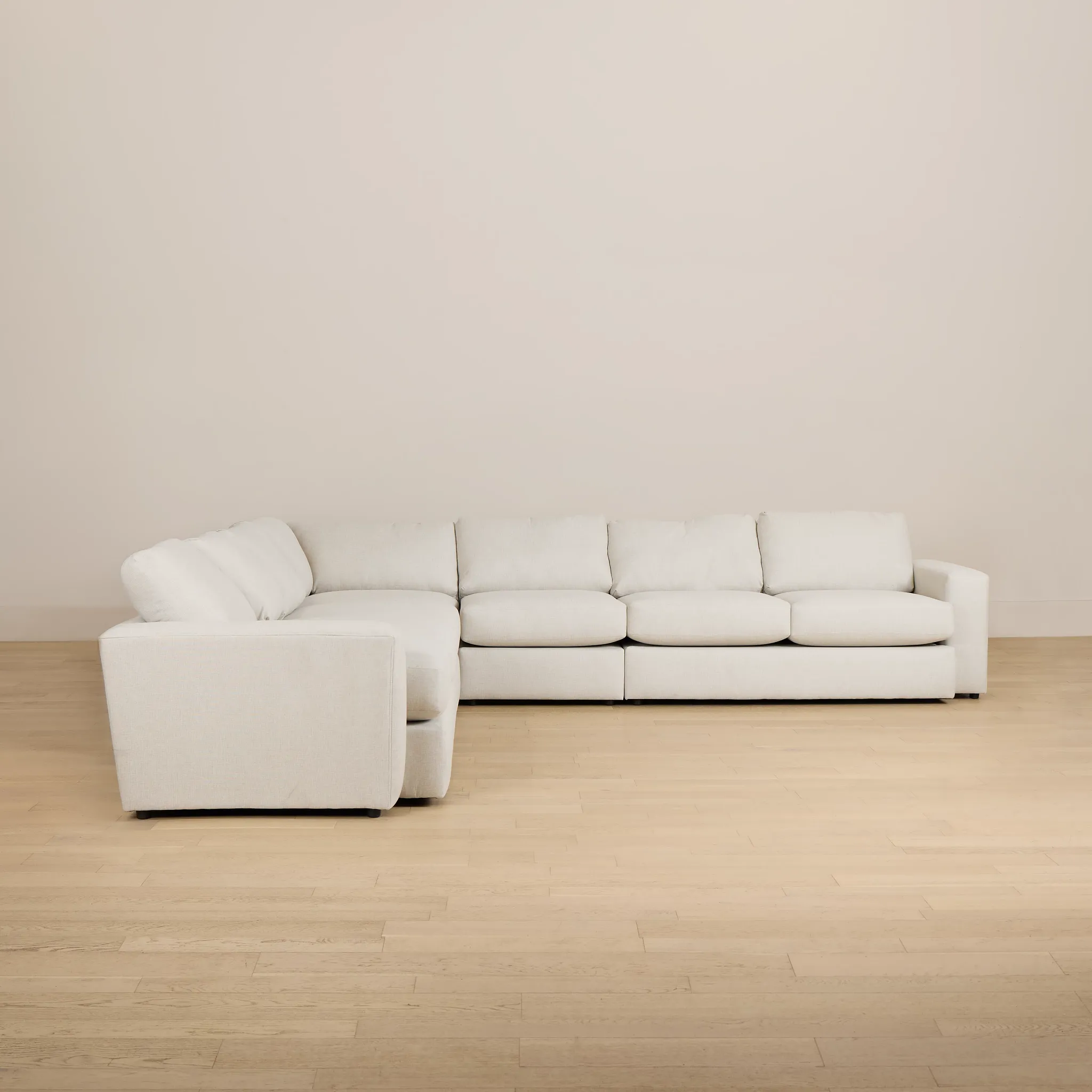 Brantley Light Beige Fabric Large Two-arm Sectional