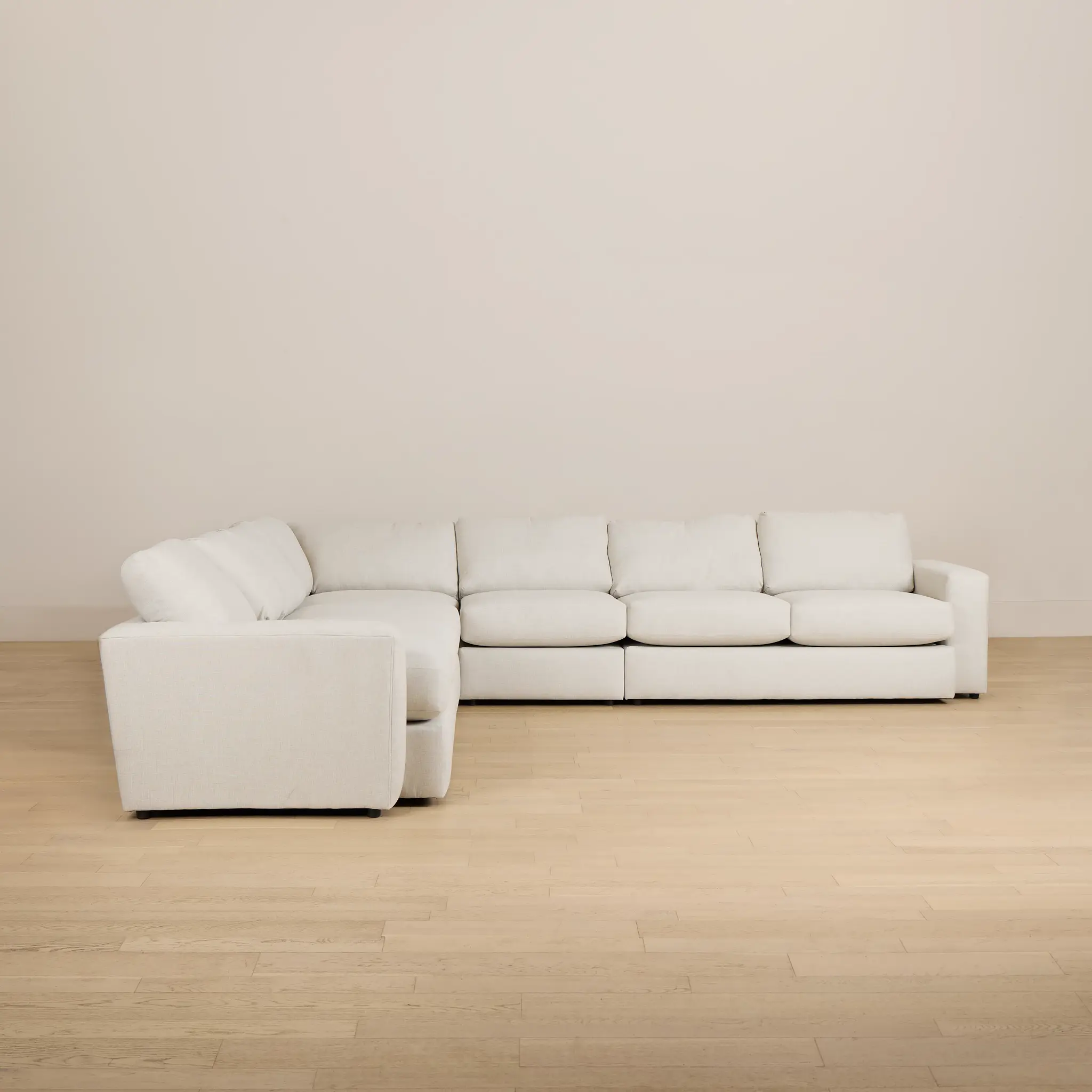 Brantley Light Beige Fabric Large Two-arm Sectional Brantley Light Beige Fabric Large Two-arm Sectional