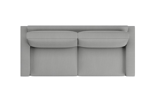 Edgewater Lucy Light Gray 96" Sofa W/ 2 Cushions