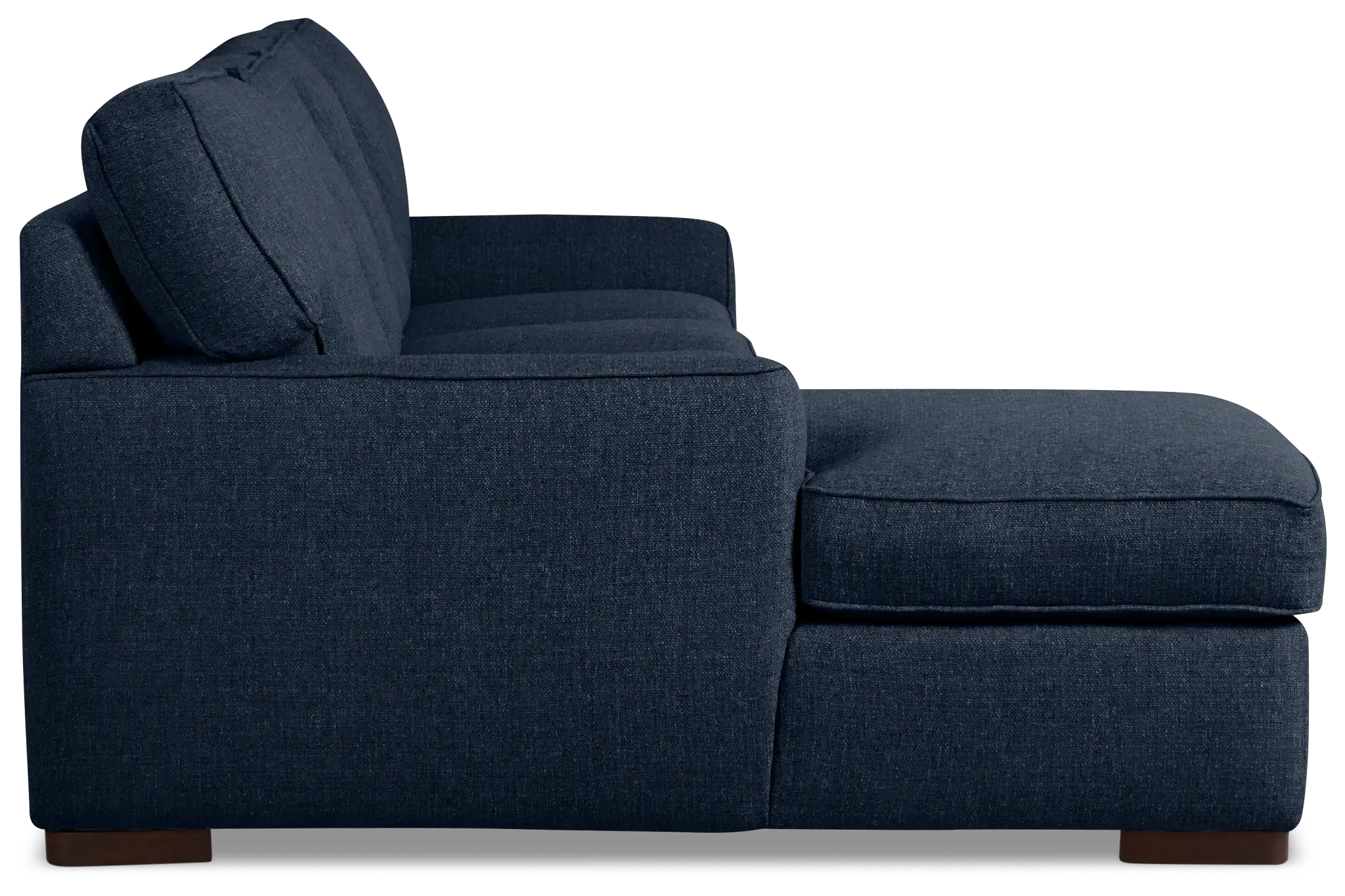 Sinclair Dark Blue Fabric Medium Left Chaise Sectional Sinclair Dark Blue Fabric Medium Left Chaise Sectional