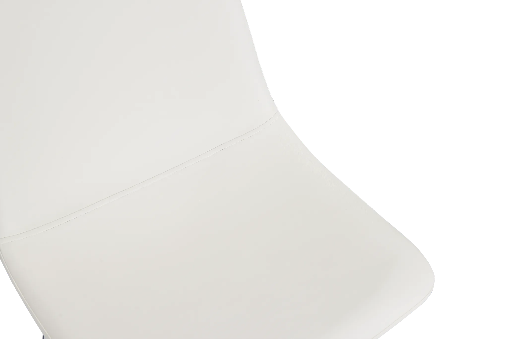 Havana Whitemicro Upholstered 30" Barstool W/ Chrome Legs