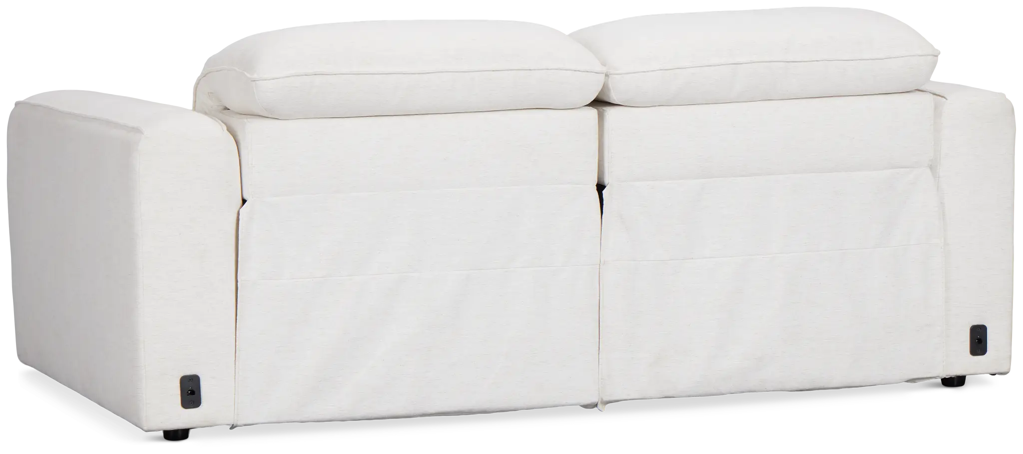 Ryland White Fabric Power Reclining Sofa Ryland White Fabric Power Reclining Sofa