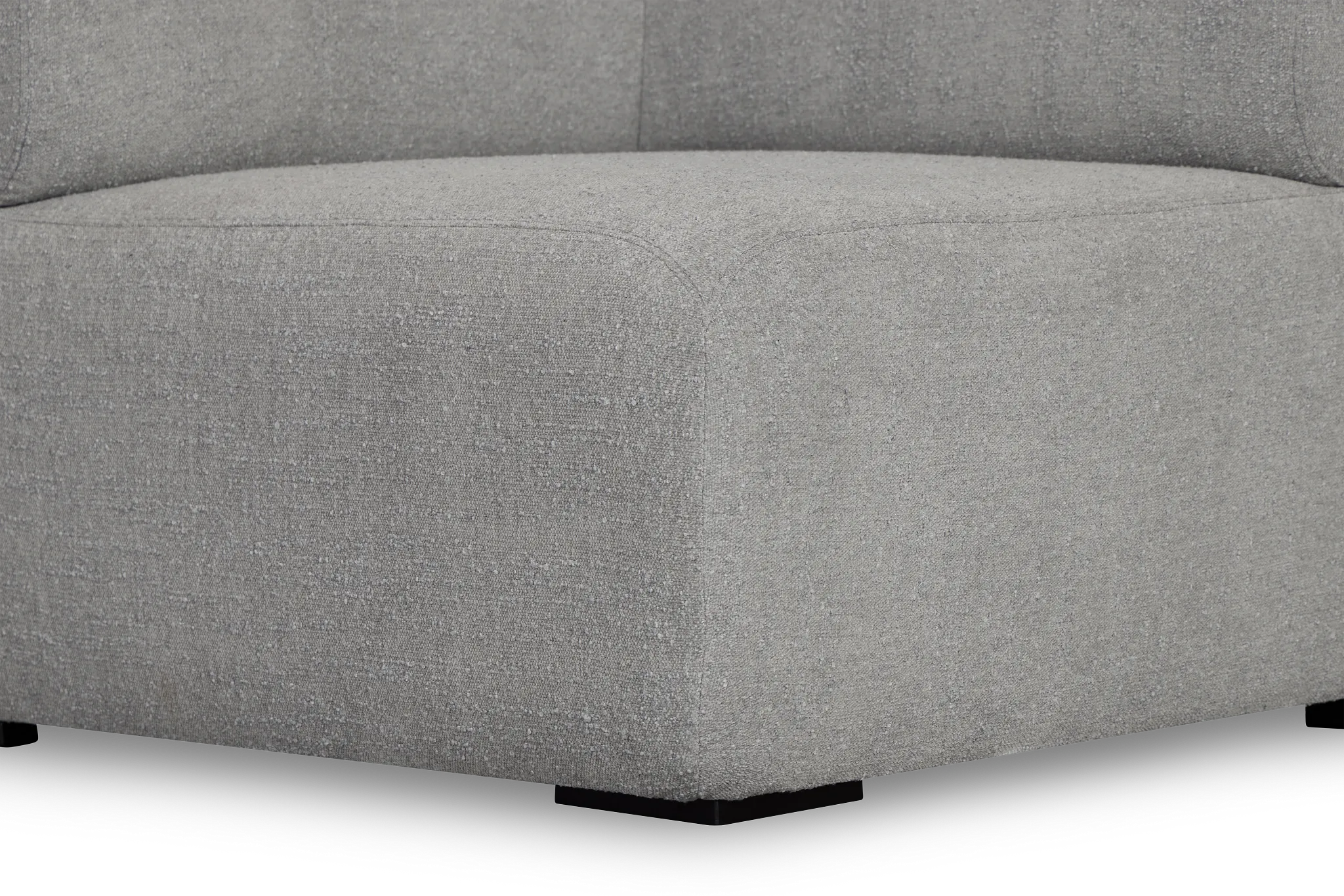 Celeste Light Gray Fabric Wedge